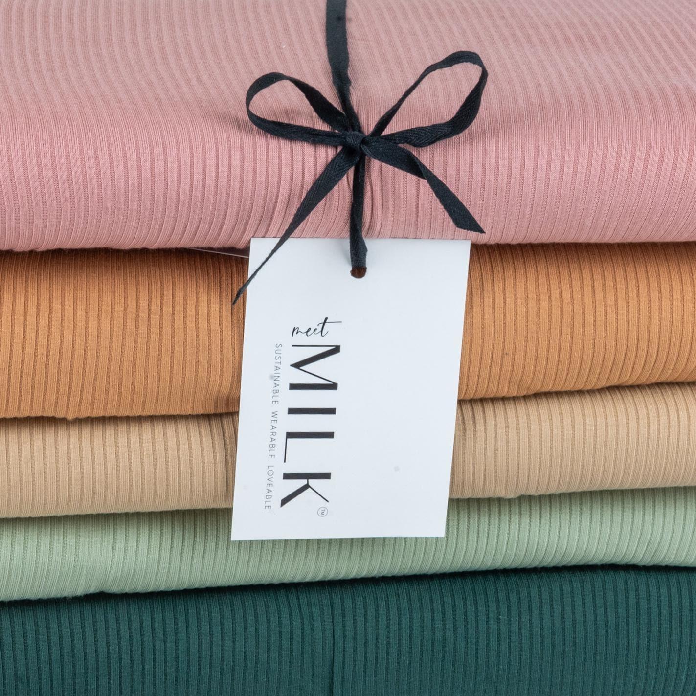 Ribbed Modal-Jersey uni | meetMilk - Stoff bei elli&else