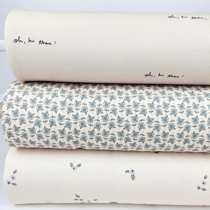 Rippjersey Blaubeeren Meterware - elli&else