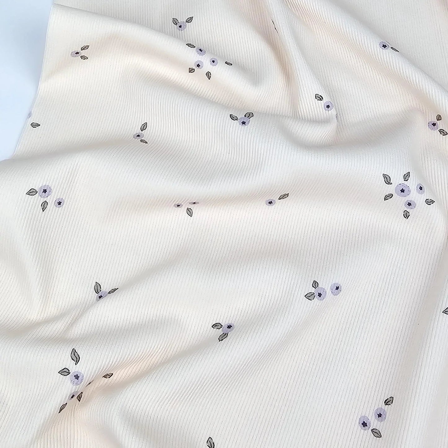 Rippjersey Blaubeeren Meterware - elli&else