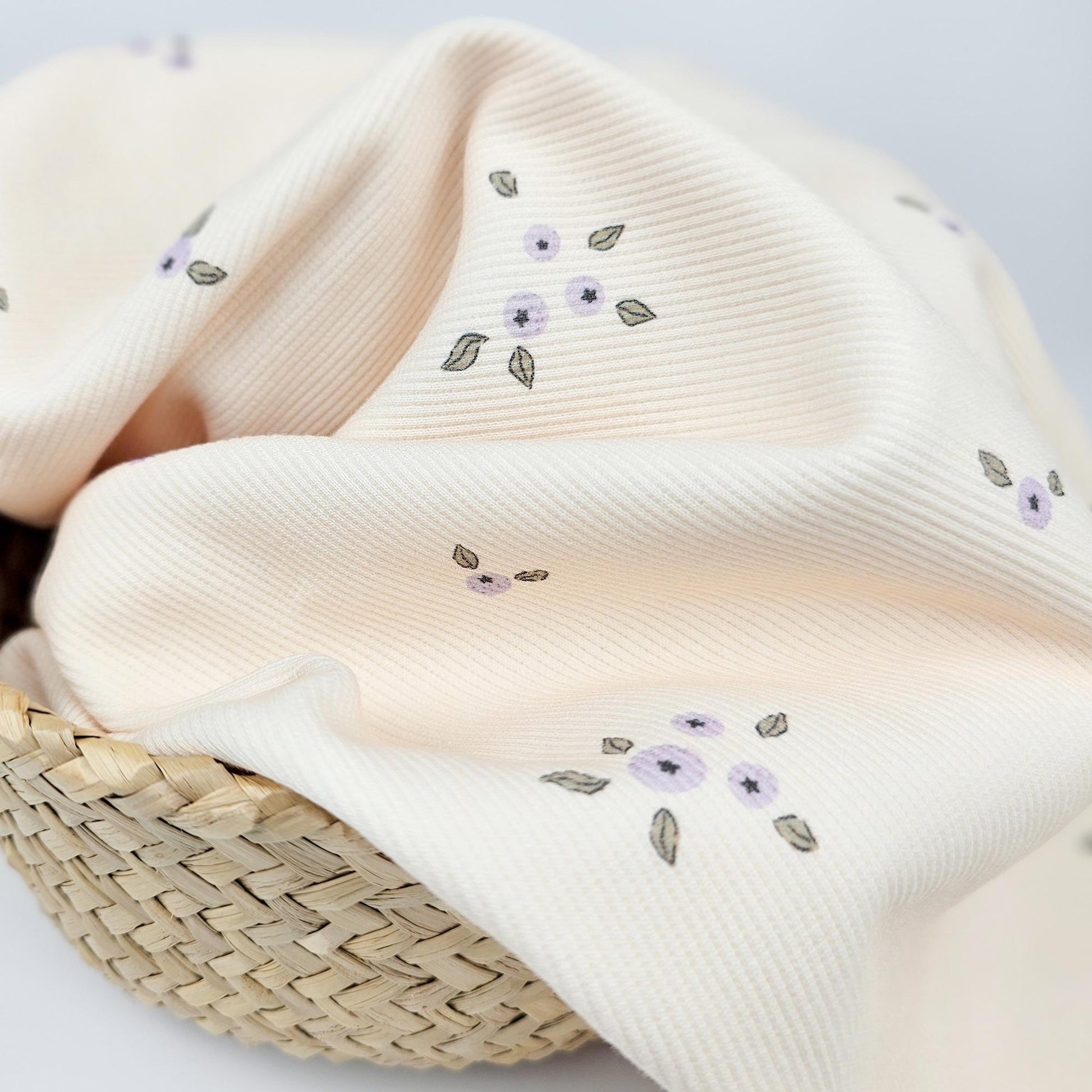Rippjersey Blaubeeren Meterware - elli&else