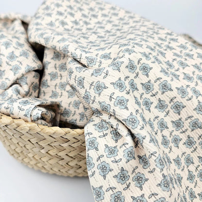 Rippjersey Blue Blossom Meterware - elli&else