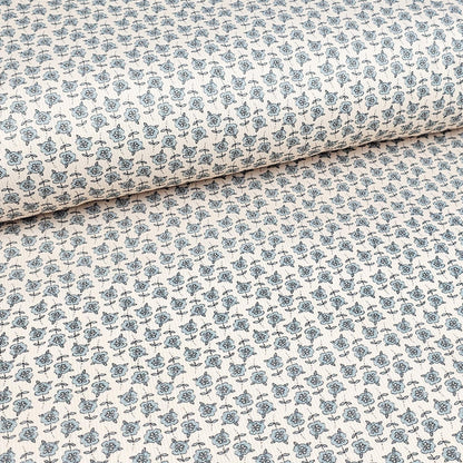 Rippjersey Blue Blossom Meterware - elli&else