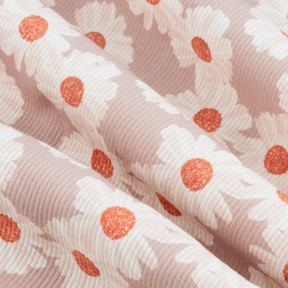 Rippjersey Blumen 'Marigold' von Family Fabrics - Stoff bei elli&else