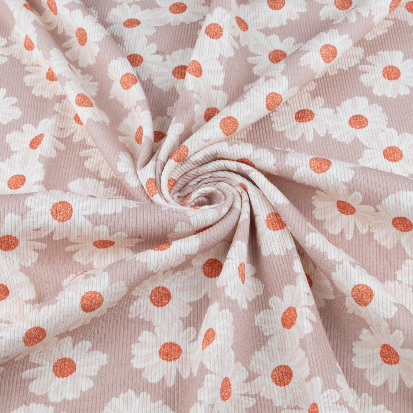 Rippjersey Blumen 'Marigold' von Family Fabrics - Stoff bei elli&else