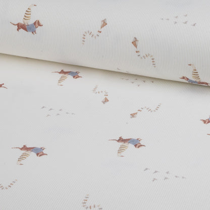 Rippjersey Dackel mit Ente von Family Fabrics - Stoff bei elli&else