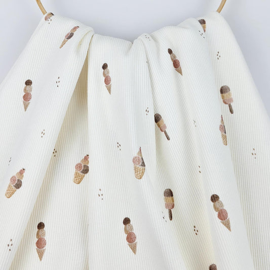 Rippjersey Eis klein Meterware - elli&else