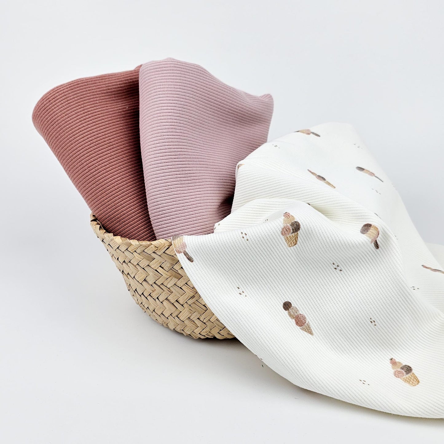 Rippjersey Eis klein Meterware - elli&else