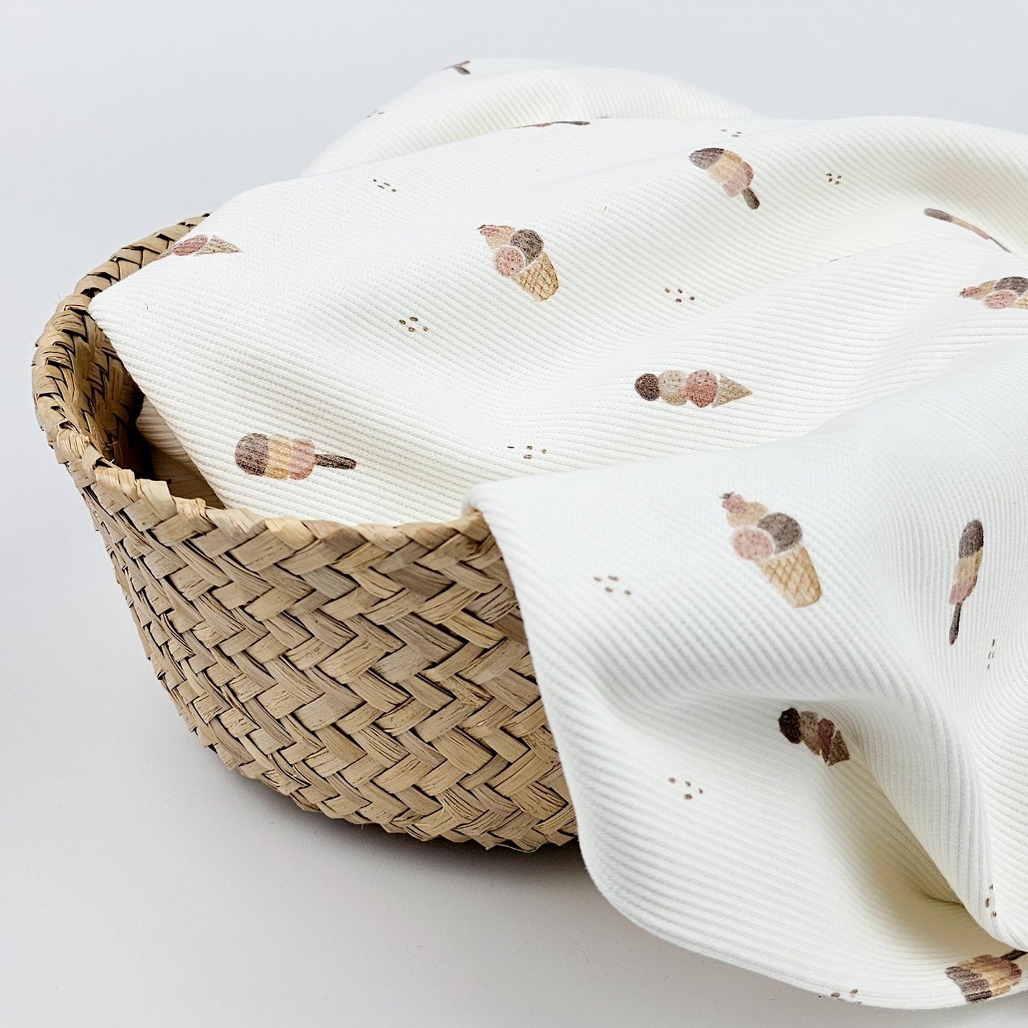 Rippjersey Eis klein Meterware - elli&else