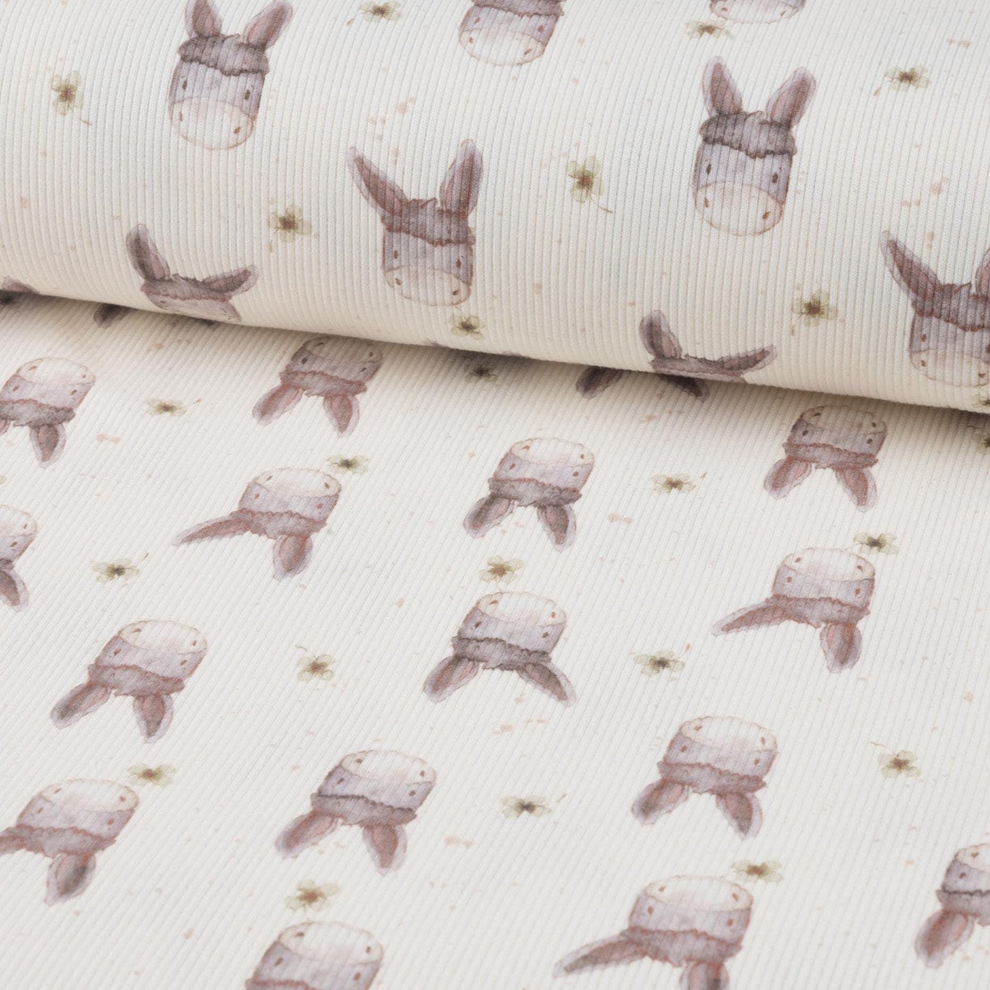 Rippjersey Esel von Family Fabrics - Stoff bei elli&else