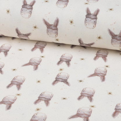 Rippjersey Esel von Family Fabrics - Stoff bei elli&else