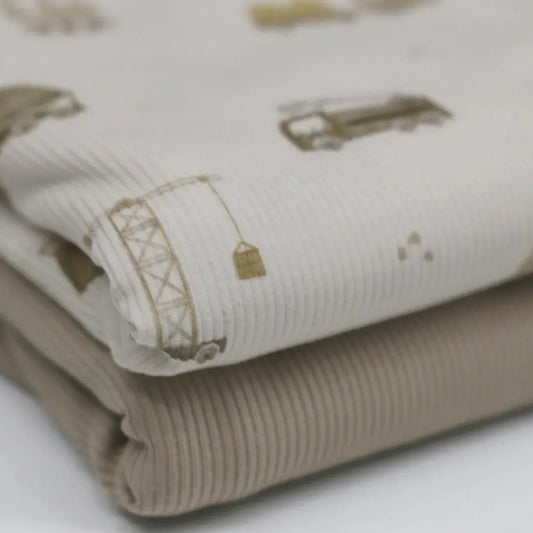 Rippjersey Fahrzeuge Meterware - elli&else