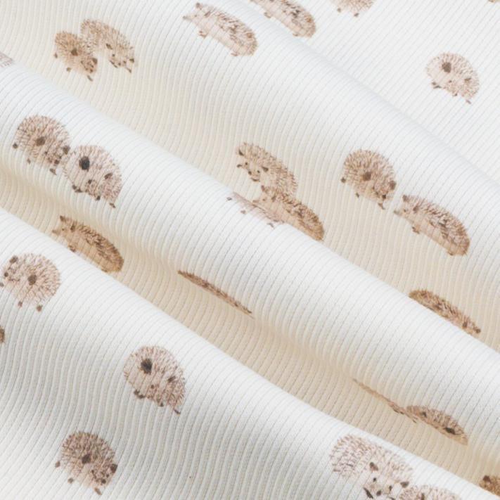Rippjersey Igel von Family Fabrics - Stoff bei elli&else