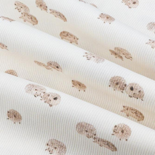 Rippjersey Igel von Family Fabrics - Stoff bei elli&else