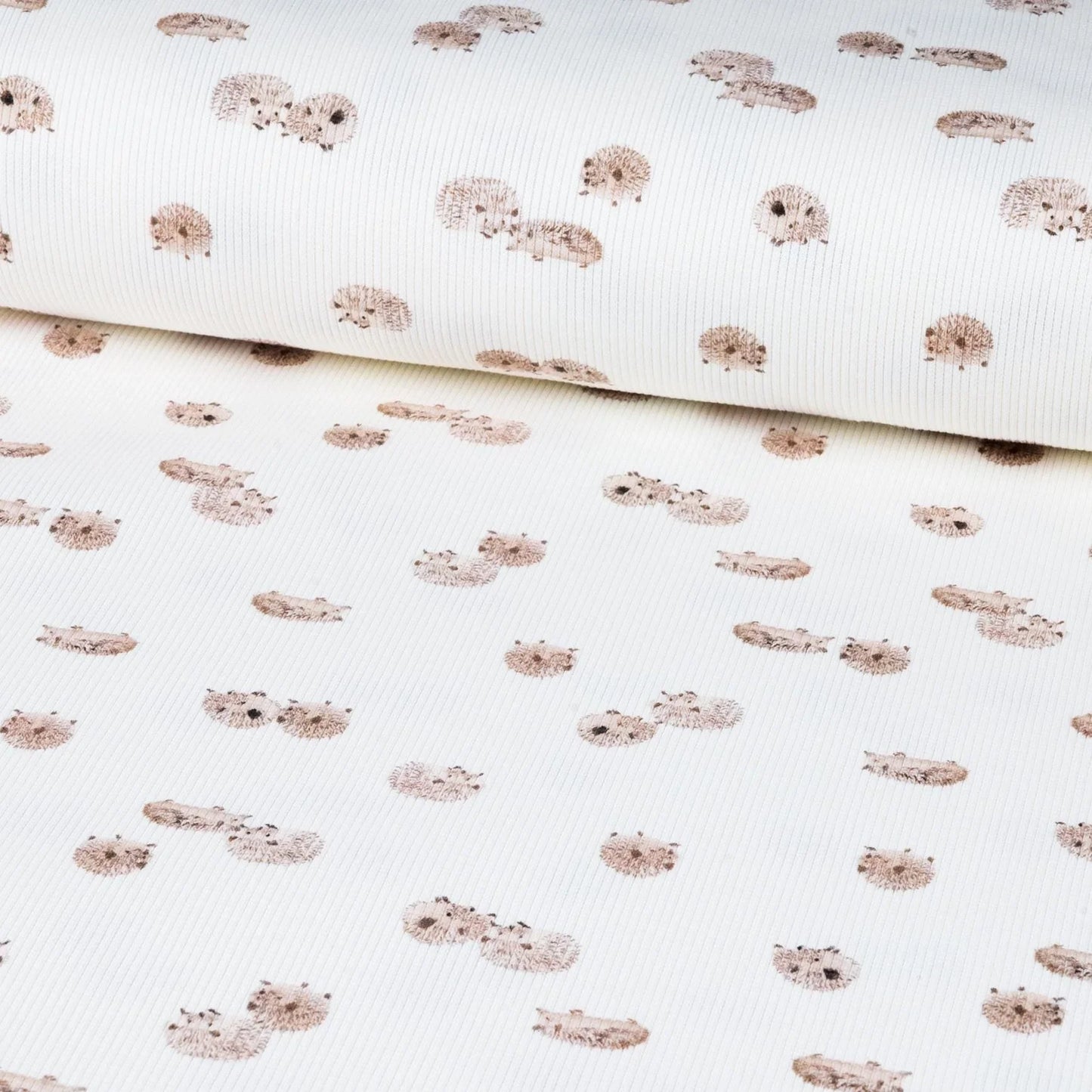 Rippjersey Igel von Family Fabrics - Stoff bei elli&else