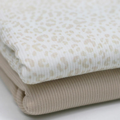 Rippjersey Leo hellbeige Meterware - elli&else