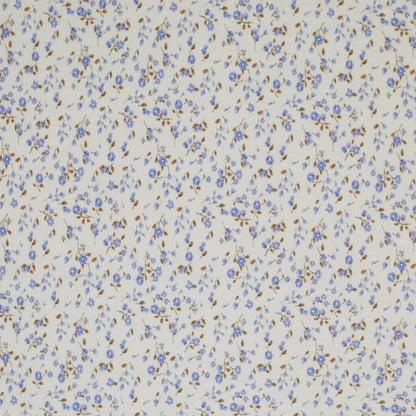 Rippjersey Miniblumen blau Meterware - elli&else