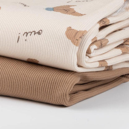 Rippjersey Mr. Croissant von Family Fabrics - Stoff bei elli&else