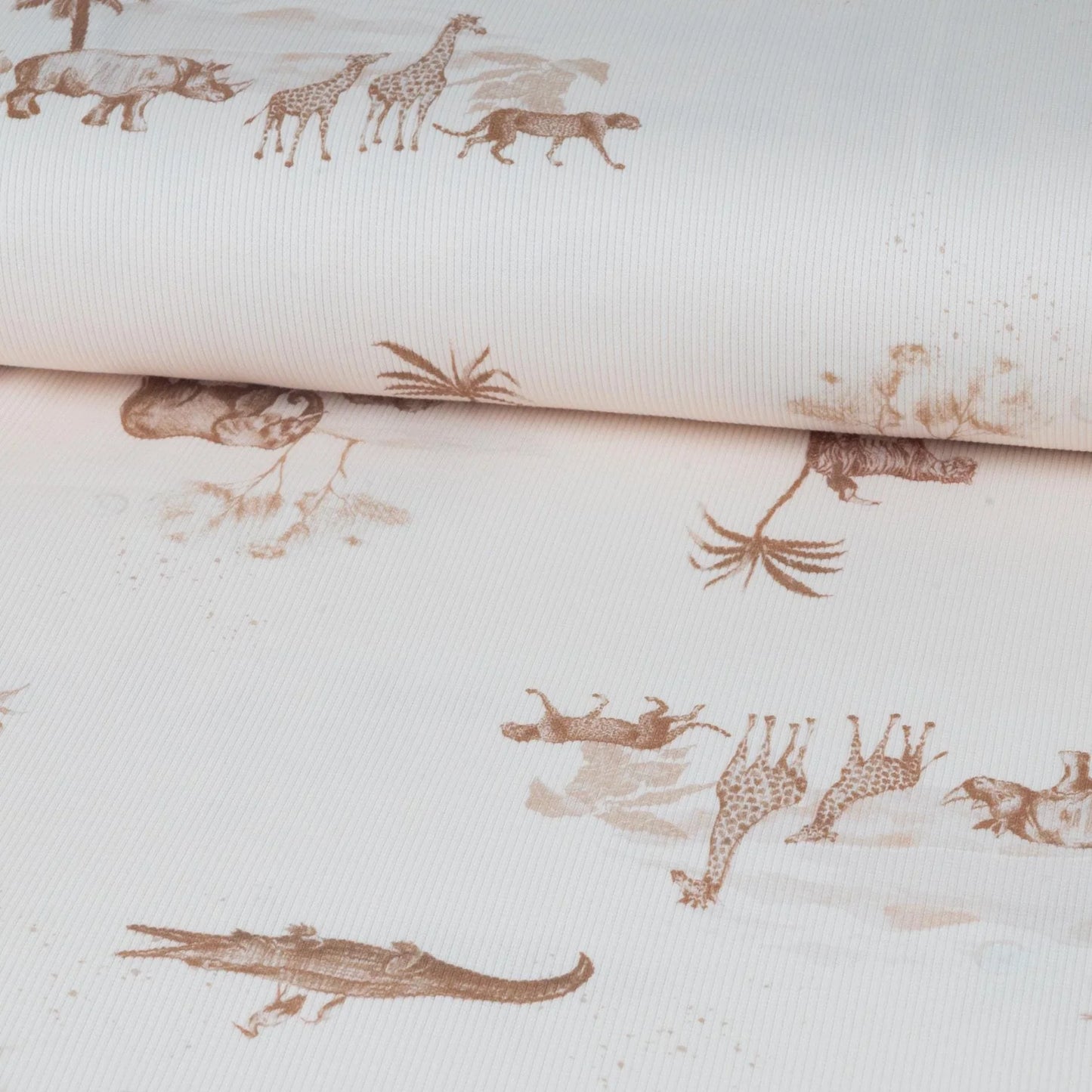 Rippjersey Safari von Family Fabrics - Stoff bei elli&else