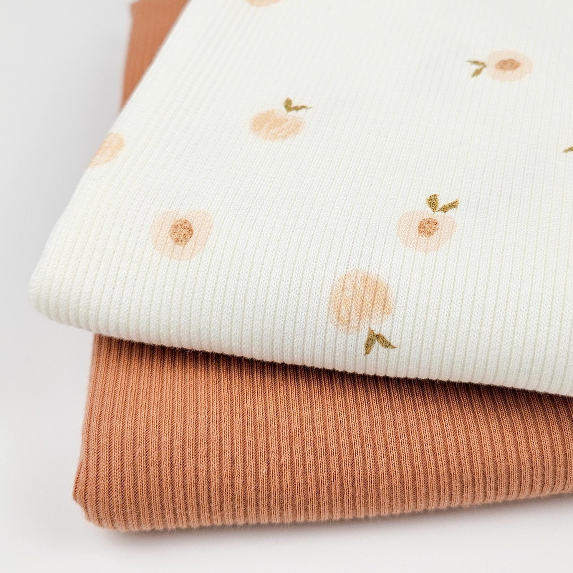 Rippjersey Sweet Peches Meterware - elli&else