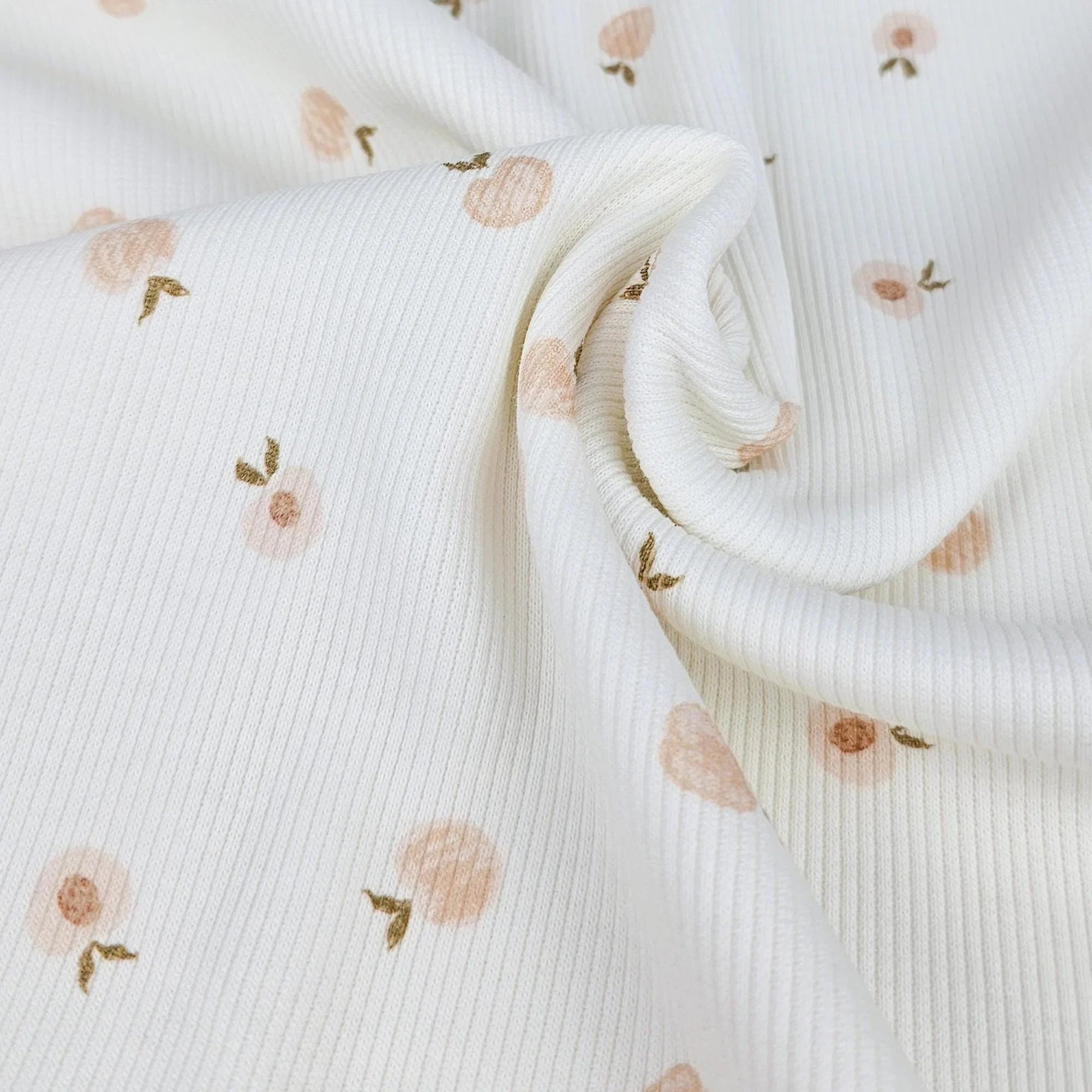 Rippjersey Sweet Peches Meterware - elli&else