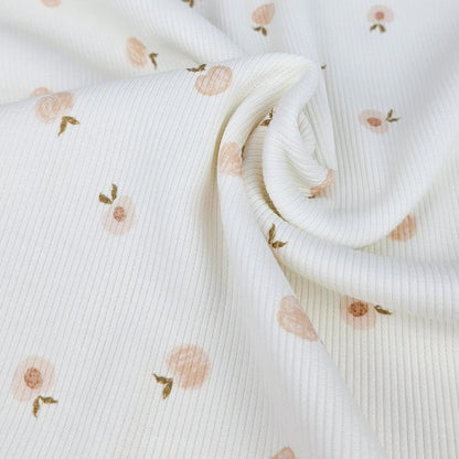 Rippjersey Sweet Peches Meterware - elli&else