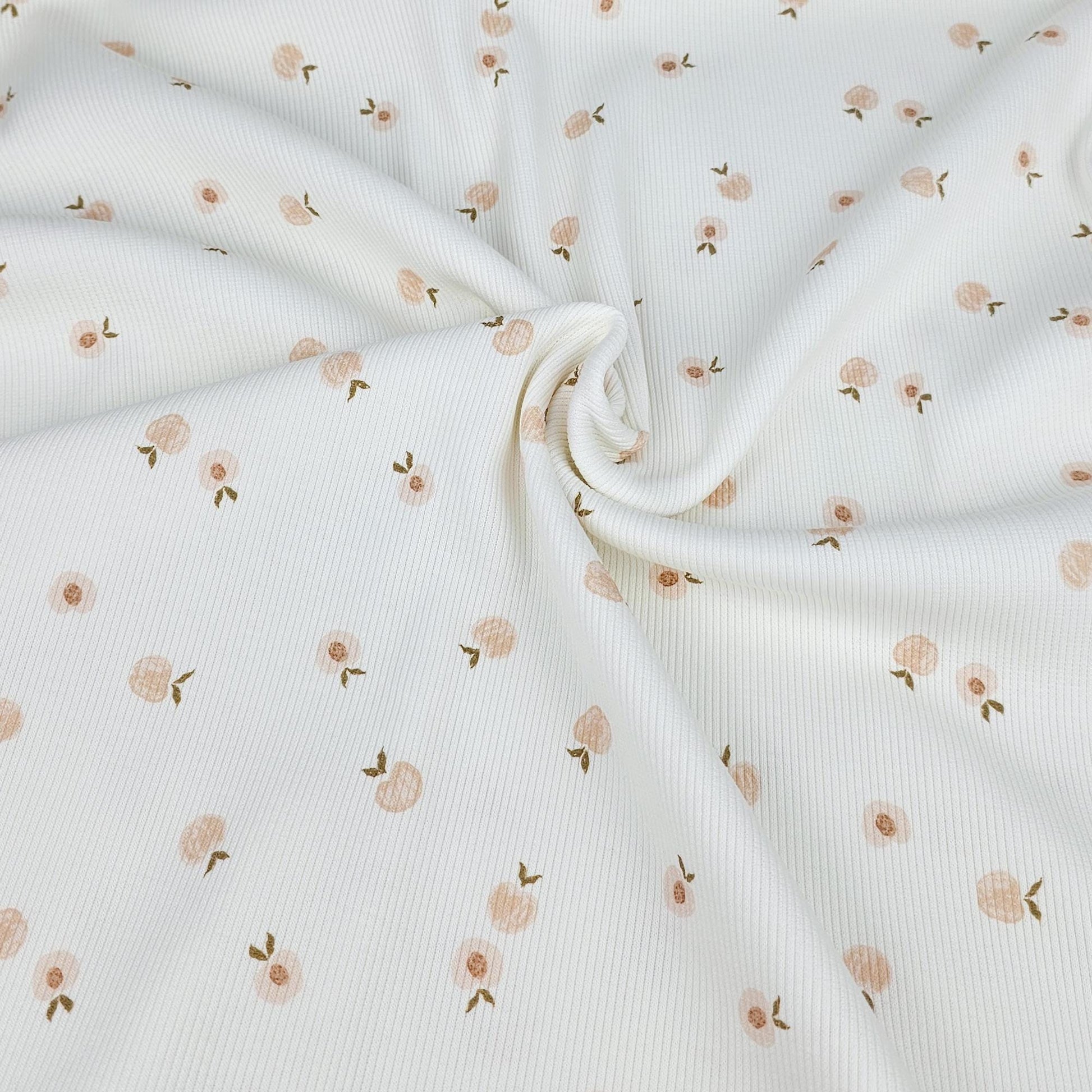 Rippjersey Sweet Peches Meterware - elli&else