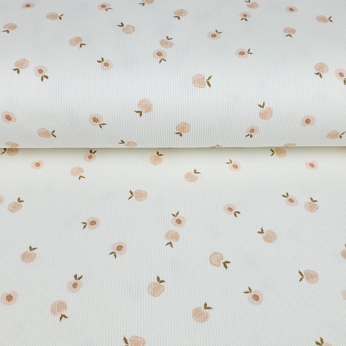 Rippjersey Sweet Peches Meterware - elli&else
