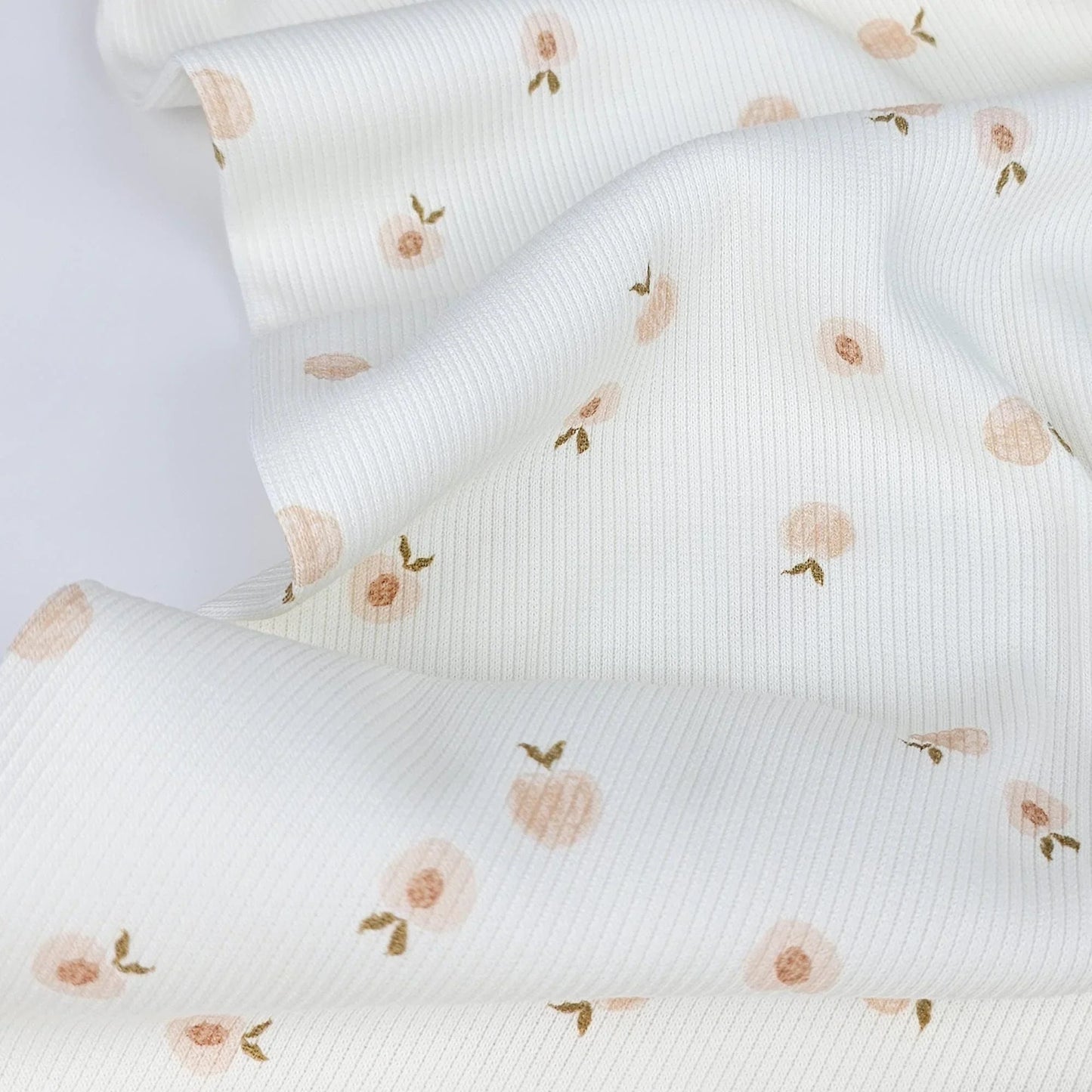 Rippjersey Sweet Peches Meterware - elli&else