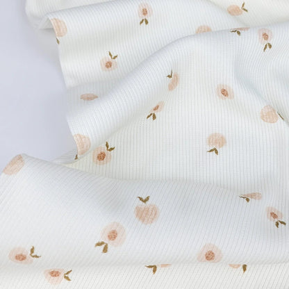 Rippjersey Sweet Peches Meterware - elli&else