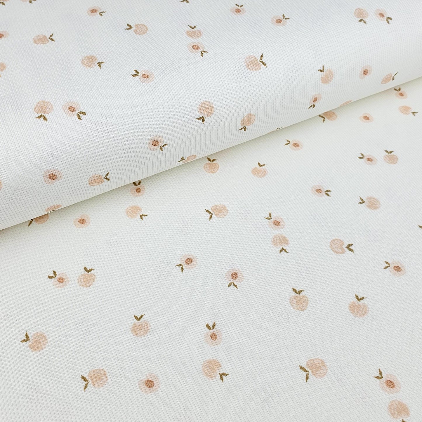 Rippjersey Sweet Peches Meterware - elli&else