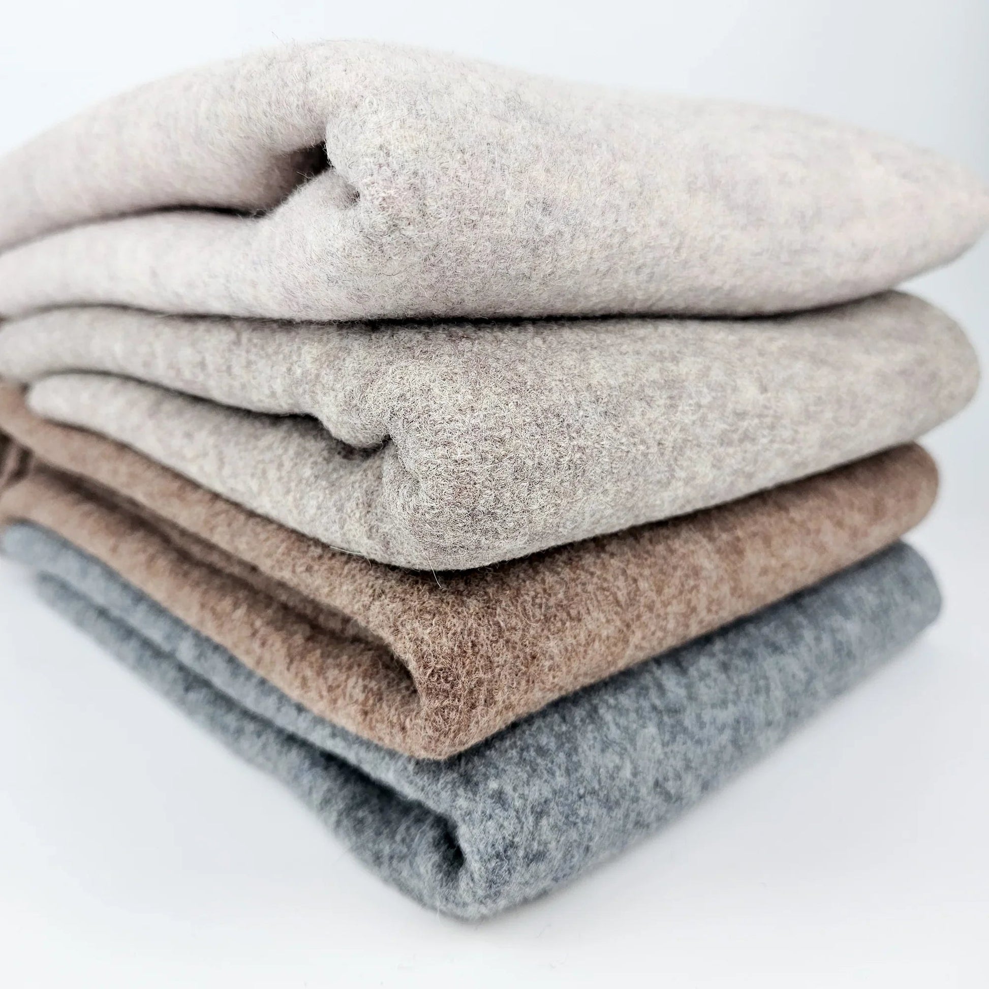 SWAFING Wollwalk Naomi - grau meliert Meterware - elli&else