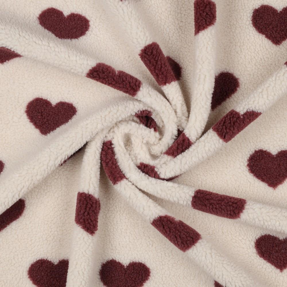 Teddy Stoff Herzen - Stoff bei elli&else