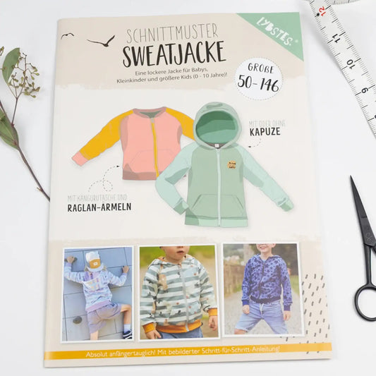 Schnittmuster Sweatjacke Gr. 50-146 - Stoff bei elli&else