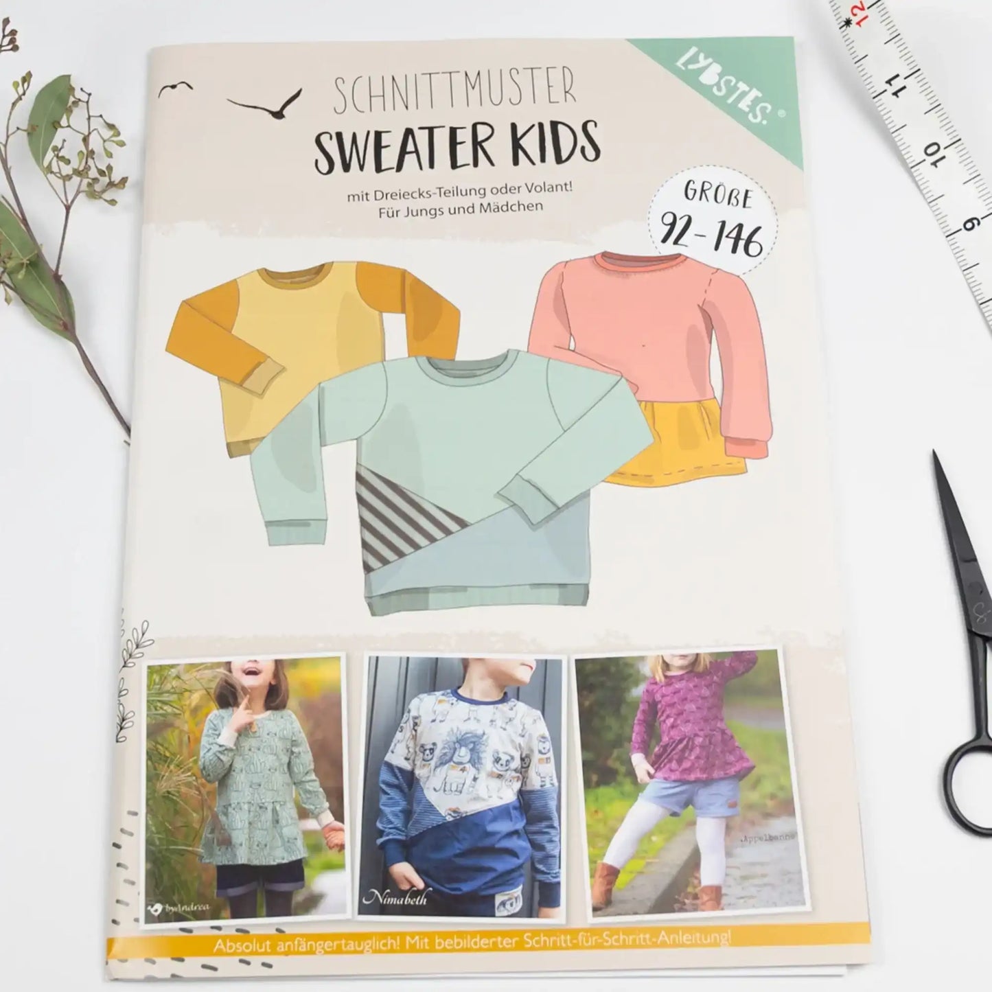 Schnittmuster Sweater Kids Gr. 92-146 - Stoff bei elli&else