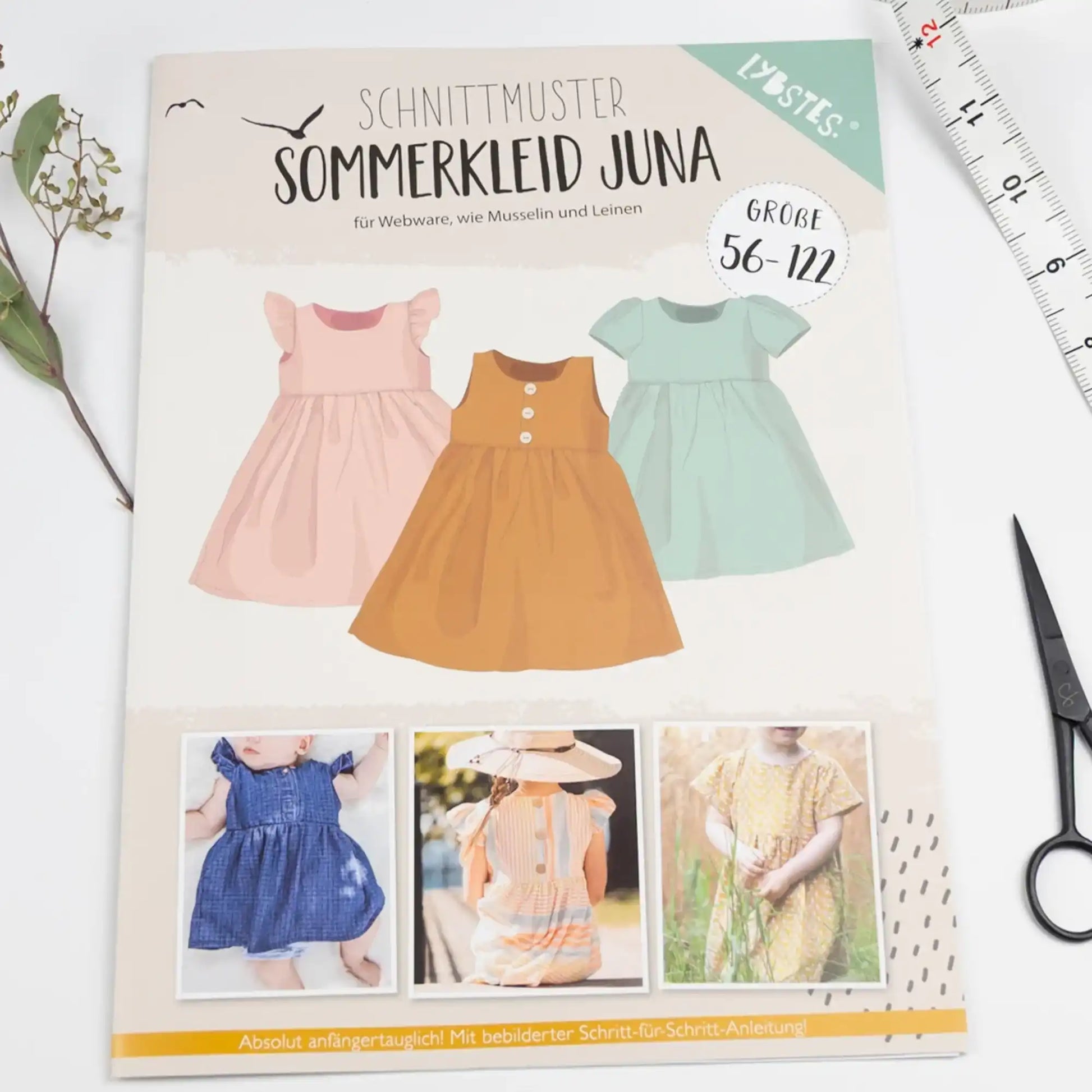 Schnittmuster Sommerkleid Juna Gr. 56-122 - Stoff bei elli&else