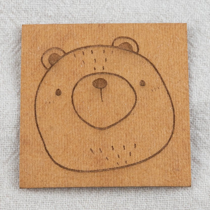 Kunstleder-Patch Bär - Stoff bei elli&else