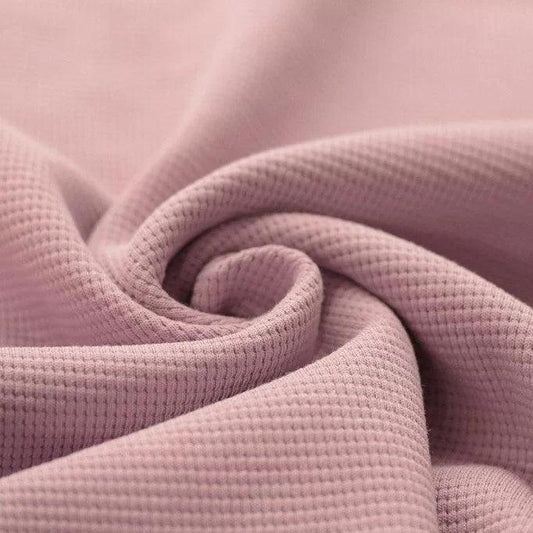 Waffelstrick Jersey lehmrosa Meterware - elli&else