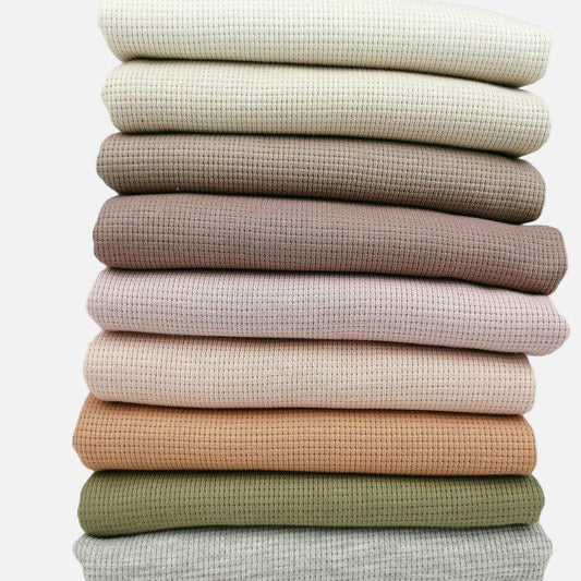 Waffeljersey nude rosa - Stoff bei elli&else
