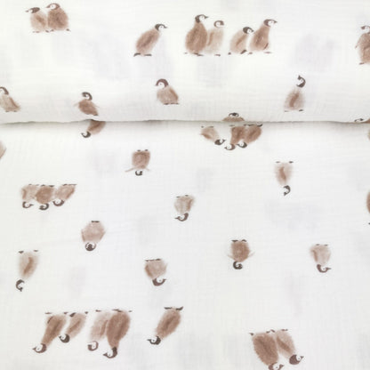 Musselin Pinguine - Family Fabrics - elli&else