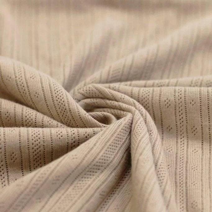 Pointoille Feinstrick Jersey beige - elli&else