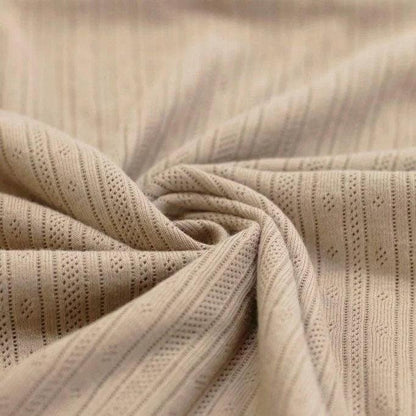 Pointoille Feinstrick Jersey beige - elli&else