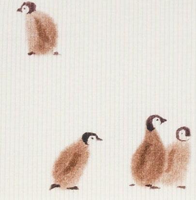 Rib Jersey Stoff Pinguine von Family Fabrics - elli&else