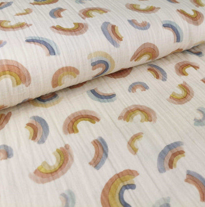 Musselin Regenbogen von Family Fabrics - elli&else