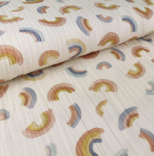 Musselin Regenbogen von Family Fabrics - elli&else
