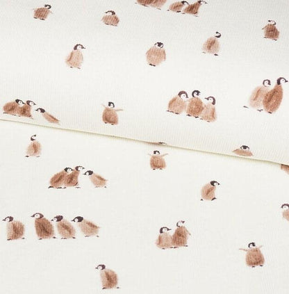 Rib Jersey Stoff Pinguine von Family Fabrics - elli&else