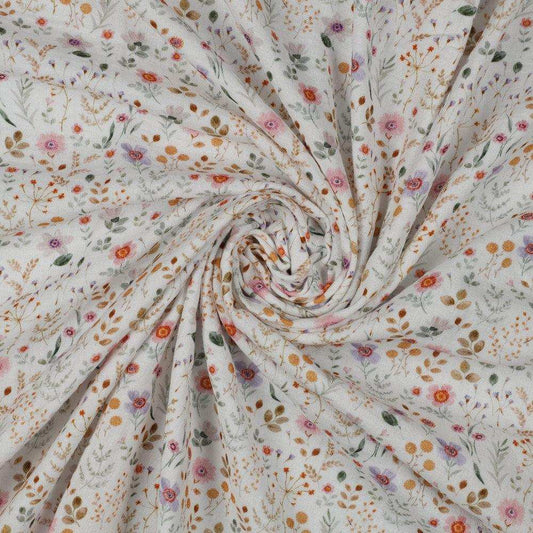 Musselin kleine bunte Blumen - Stoff bei elli&else
