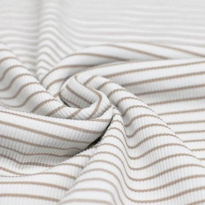 Rib Jersey Streifen beige - elli&else
