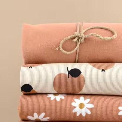Bio Rib Jersey Daisy lehm rosa - elli&else