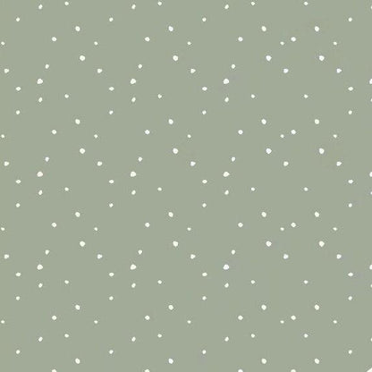 Bio Rib Jersey Konfetti Dots salbei von Tygdrömmar - elli&else