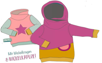 Schnittmuster Hoodie/Pullover Kinder Gr. 56-122 - elli&else